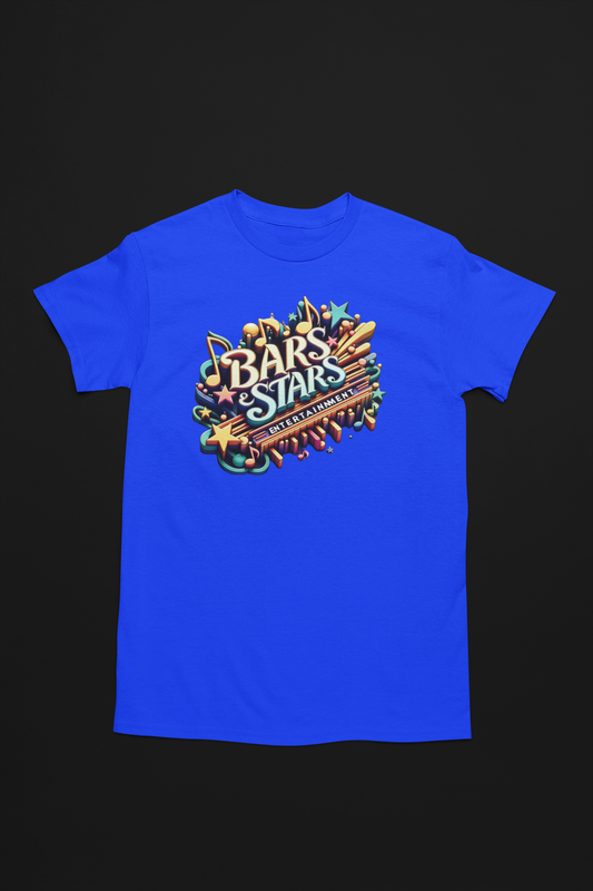 Bars & Stars Neon Multi-color Pop Tee